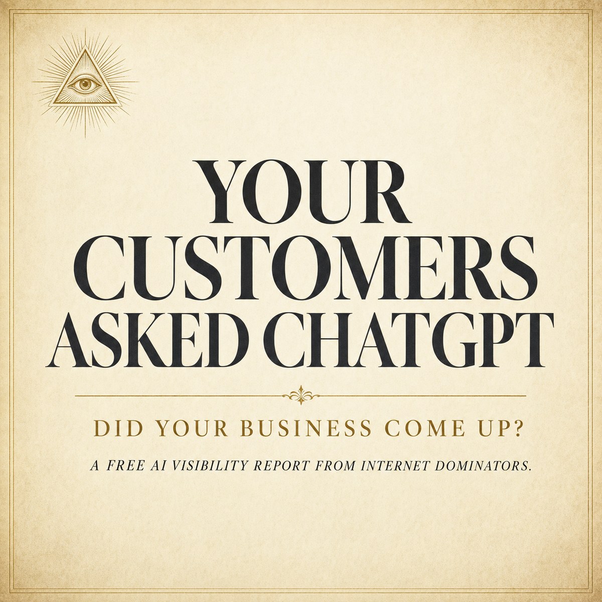 Your Customers Asked ChatGPT meme &mdash; square format