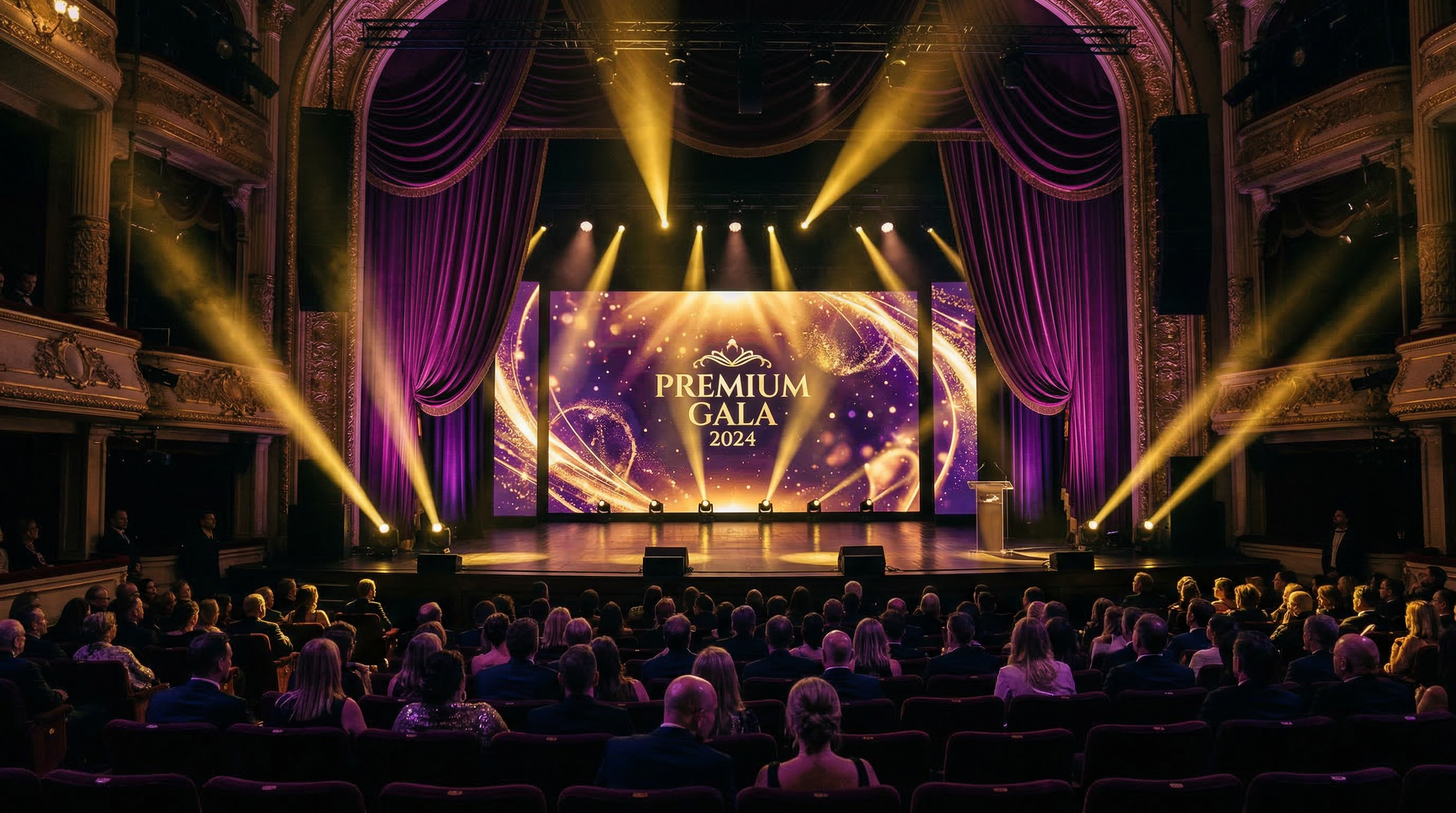Theater stage background